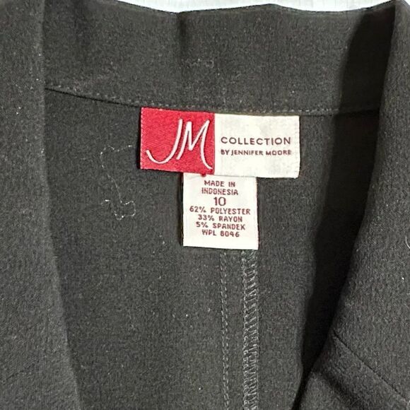 Vintage JM Collection Classic Black Women's Lightweight Jacket Blazer Size 10 - Picture 6 of 10